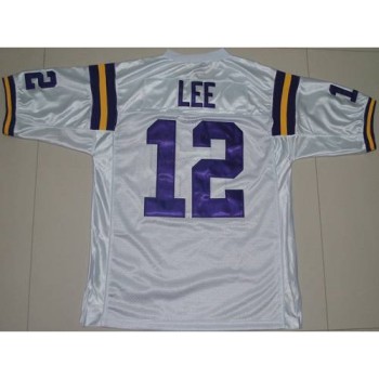 LSU Tigers #12 Jarrett Lee White Stitched NCAA Jersey LSU Tigers #12 Jarrett Lee White Stitched NCAA Jersey