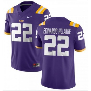 LSU Tigers #22 Clyde Edwards-Helaire Purple Stitched NCAA Jersey LSU Tigers #22 Clyde Edwards-Helaire Purple Stitched NCAA Jersey