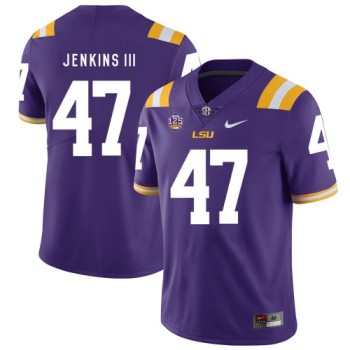 LSU Tigers #47 Nelson Jenkins III Purple Stitched NCAA Jersey LSU Tigers #47 Nelson Jenkins III Purple Stitched NCAA Jersey