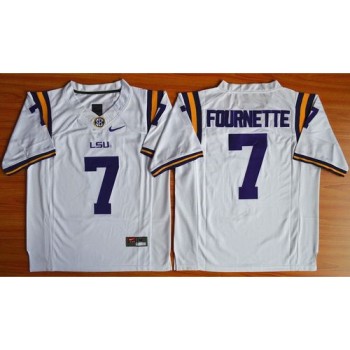 LSU Tigers #7 Leonard Fournette White Limited Stitched NCAA Jersey LSU Tigers #7 Leonard Fournette White Limited Stitched NCAA Jersey
