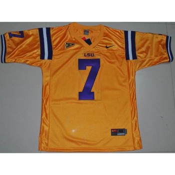 LSU Tigers #7 Tyrann Mathieu Gold Stitched NCAA Jersey LSU Tigers #7 Tyrann Mathieu Gold Stitched NCAA Jersey