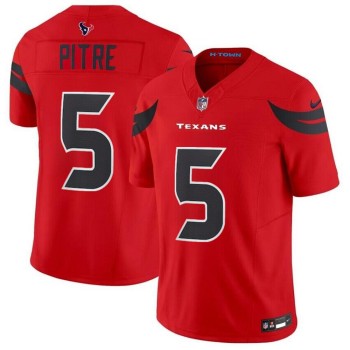 Men's Houston Texans #5 Jalen Pitre Red 2024 Alternate F.U.S.E Vapor Stitched jersey Men's Houston Texans #5 Jalen Pitre Red 2024 Alternate F.U.S.E Vapor Stitched jersey