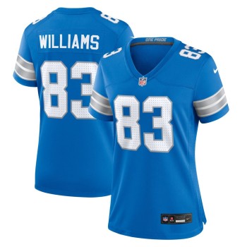 Women's Detroit Lions Isaiah Williams  Blue Game Jersey Women's Detroit Lions Isaiah Williams  Blue Game Jersey