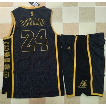 Lakers #24 Kobe Bryant Black Serpentine Retirement Memorial A Set Stitched NBA Jersey Lakers #24 Kobe Bryant Black Serpentine Retirement Memorial A Set Stitched NBA Jersey