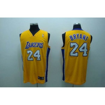 Lakers #24 Kobe Bryant Stitched Yellow NBA Jersey Lakers #24 Kobe Bryant Stitched Yellow NBA Jersey