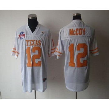 Longhorns #12 Colt McCoy White Stitched NCAA Jersey Longhorns #12 Colt McCoy White Stitched NCAA Jersey