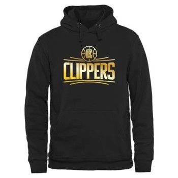 Los Angeles Clippers Gold Collection Pullover Hoodie Black Los Angeles Clippers Gold Collection Pullover Hoodie Black