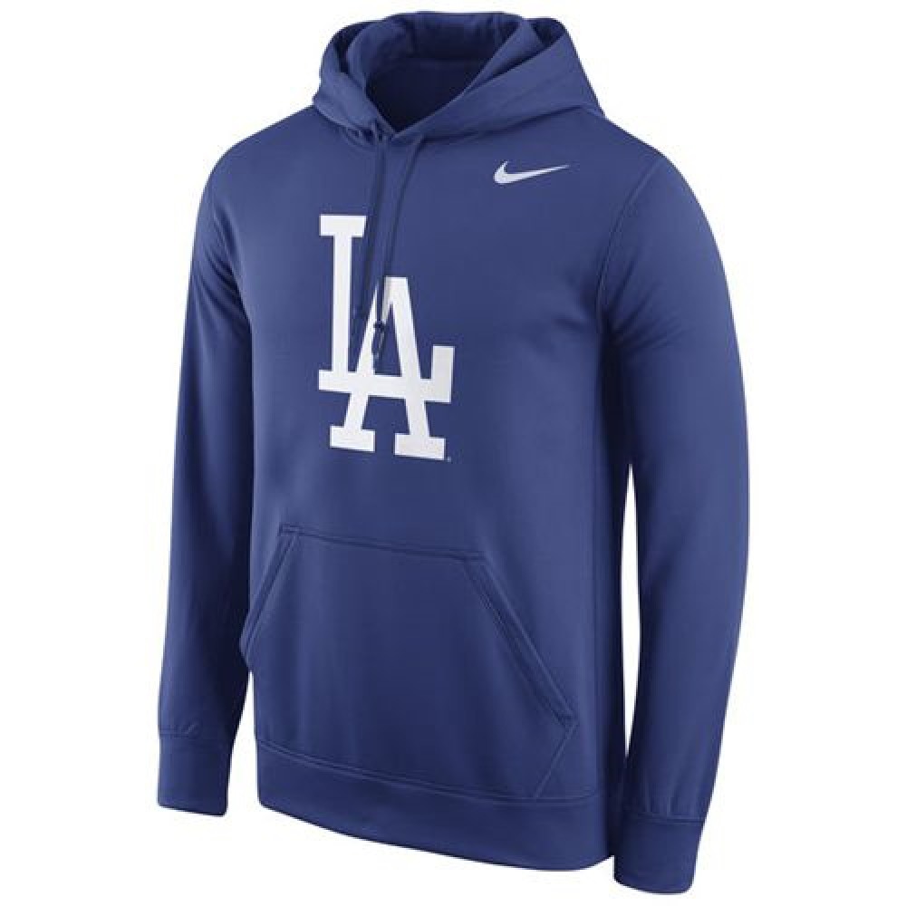 Los Angeles Dodgers Logo Performance Pullover Royal MLB Hoodie