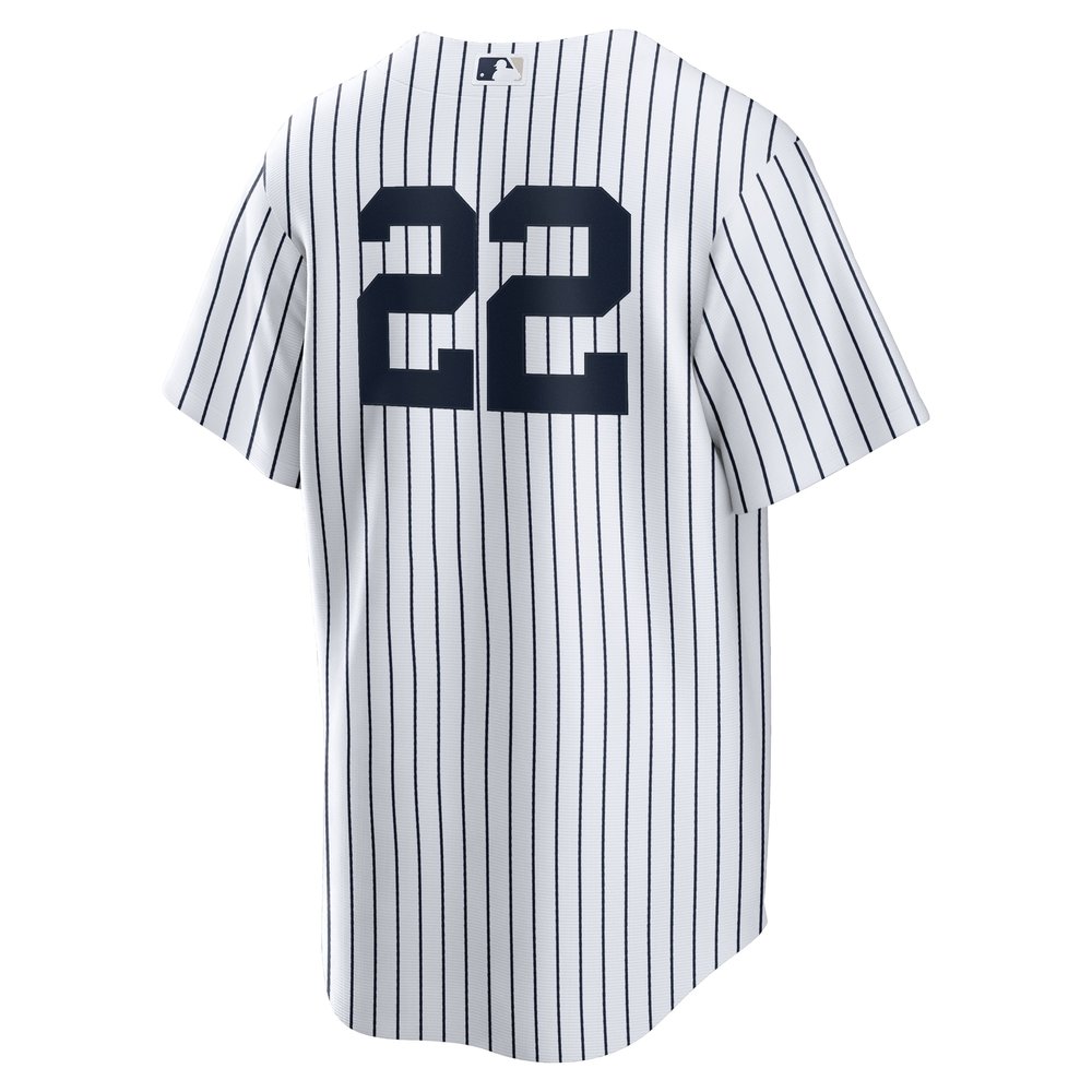 Men's New York Yankees #22 Juan Soto White 2024 World Series Home Replica Player Jersey Men's New York Yankees #22 Juan Soto White 2024 World Series Home Replica Player Jersey