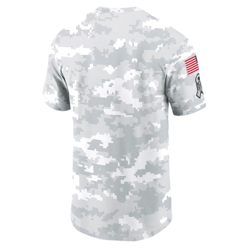 Men's New England Patriots Nike Arctic Camo 2024 Salute To Service Performance T-Shirt Men's New England Patriots Nike Arctic Camo 2024 Salute To Service Performance T-Shirt