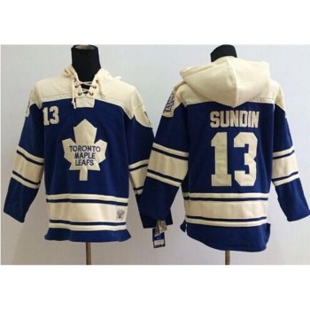 Maple Leafs #13 Mats Sundin Blue Sawyer Hooded Sweatshirt Stitched NHL Jersey Maple Leafs #13 Mats Sundin Blue Sawyer Hooded Sweatshirt Stitched NHL Jersey