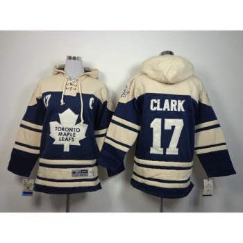 Maple Leafs #17 Wendel Clark Blue Sawyer Hooded Sweatshirt Stitched Youth NHL Jersey Maple Leafs #17 Wendel Clark Blue Sawyer Hooded Sweatshirt Stitched Youth NHL Jersey