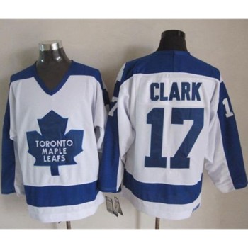 Maple Leafs #17 Wendel Clark White/Blue CCM Throwback Stitched NHL Jersey Maple Leafs #17 Wendel Clark White/Blue CCM Throwback Stitched NHL Jersey