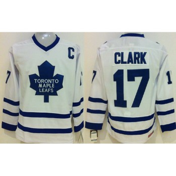 Maple Leafs #17 Wendel Clark White CCM Throwback Stitched NHL Jersey Maple Leafs #17 Wendel Clark White CCM Throwback Stitched NHL Jersey