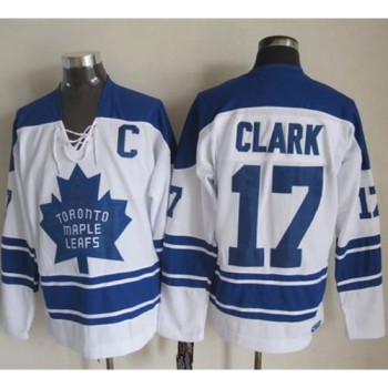 Maple Leafs #17 Wendel Clark White CCM Throwback Third Stitched NHL Jersey Maple Leafs #17 Wendel Clark White CCM Throwback Third Stitched NHL Jersey