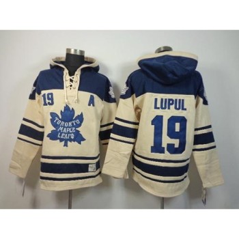 Maple Leafs #19 Joffrey Lupul Cream Sawyer Hooded Sweatshirt Stitched NHL Jersey Maple Leafs #19 Joffrey Lupul Cream Sawyer Hooded Sweatshirt Stitched NHL Jersey