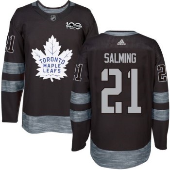 Maple Leafs #21 Borje Salming Black 1917-2017 100th Anniversary Stitched NHL Jersey Maple Leafs #21 Borje Salming Black 1917-2017 100th Anniversary Stitched NHL Jersey