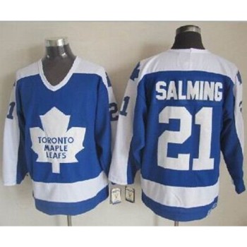 Maple Leafs #21 Borje Salming Blue/White CCM Throwback Stitched NHL Jersey Maple Leafs #21 Borje Salming Blue/White CCM Throwback Stitched NHL Jersey