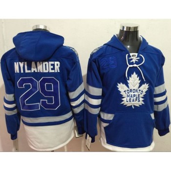 Maple Leafs #29 William Nylander Blue Name & Number Pullover NHL Hoodie Maple Leafs #29 William Nylander Blue Name & Number Pullover NHL Hoodie