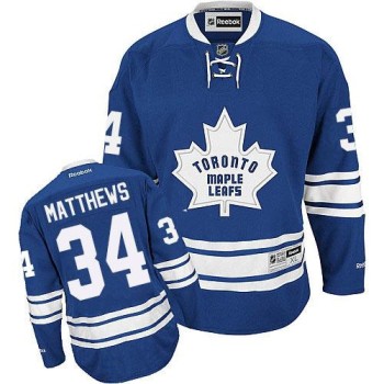 Maple Leafs #34 Auston Matthews Blue Alternate Stitched Youth NHL Jersey Maple Leafs #34 Auston Matthews Blue Alternate Stitched Youth NHL Jersey