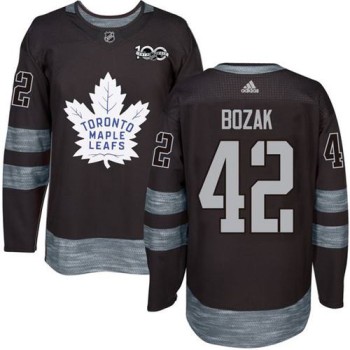 Maple Leafs #42 Tyler Bozak Black 1917-2017 100th Anniversary Stitched NHL Jersey Maple Leafs #42 Tyler Bozak Black 1917-2017 100th Anniversary Stitched NHL Jersey