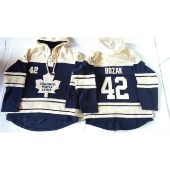 Maple Leafs #42 Tyler Bozak Blue Sawyer Hooded Sweatshirt Stitched NHL Jersey Maple Leafs #42 Tyler Bozak Blue Sawyer Hooded Sweatshirt Stitched NHL Jersey
