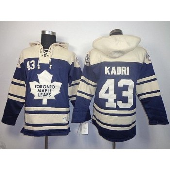 Maple Leafs #43 Nazem Kadri Blue Sawyer Hooded Sweatshirt Stitched NHL Jersey Maple Leafs #43 Nazem Kadri Blue Sawyer Hooded Sweatshirt Stitched NHL Jersey