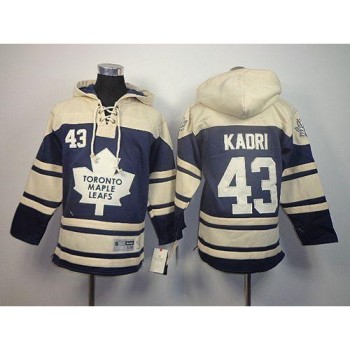Maple Leafs #43 Nazem Kadri Blue Sawyer Hooded Sweatshirt Stitched Youth NHL Jersey Maple Leafs #43 Nazem Kadri Blue Sawyer Hooded Sweatshirt Stitched Youth NHL Jersey