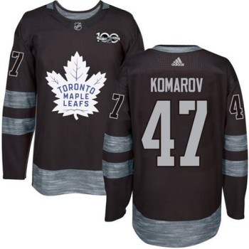 Maple Leafs #47 Leo Komarov Black 1917-2017 100th Anniversary Stitched NHL Jersey Maple Leafs #47 Leo Komarov Black 1917-2017 100th Anniversary Stitched NHL Jersey