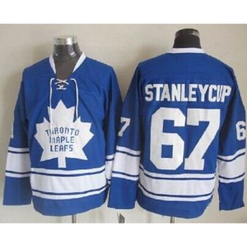 Maple Leafs #67 Stanley Cup Blue CCM Throwback Stitched NHL Jersey Maple Leafs #67 Stanley Cup Blue CCM Throwback Stitched NHL Jersey