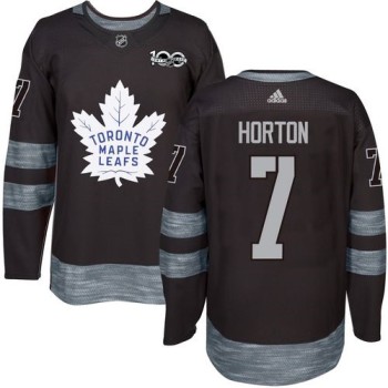 Maple Leafs #7 Tim Horton Black 1917-2017 100th Anniversary Stitched NHL Jersey Maple Leafs #7 Tim Horton Black 1917-2017 100th Anniversary Stitched NHL Jersey