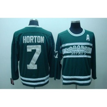 Maple Leafs #7 Tim Horton Stitched Green CCM Throwback NHL Jersey Maple Leafs #7 Tim Horton Stitched Green CCM Throwback NHL Jersey