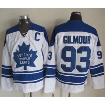 Maple Leafs #93 Doug Gilmour White CCM Throwback Third Stitched NHL Jersey Maple Leafs #93 Doug Gilmour White CCM Throwback Third Stitched NHL Jersey