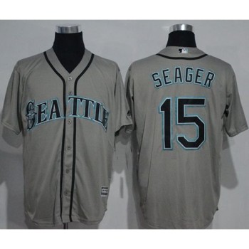 Mariners #15 Kyle Seager Grey New Cool Base Stitched MLB Jersey Mariners #15 Kyle Seager Grey New Cool Base Stitched MLB Jersey