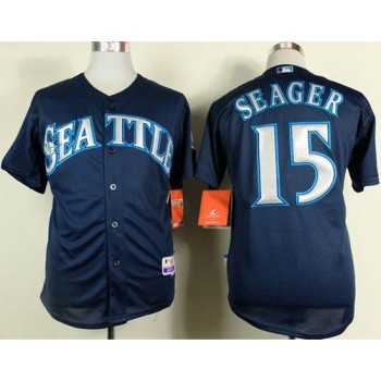Mariners #15 Kyle Seager Navy Blue Cool Base Stitched MLB Jersey Mariners #15 Kyle Seager Navy Blue Cool Base Stitched MLB Jersey