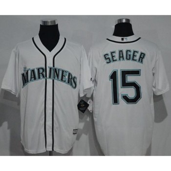 Mariners #15 Kyle Seager White New Cool Base Stitched MLB Jersey Mariners #15 Kyle Seager White New Cool Base Stitched MLB Jersey