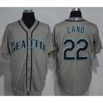 Mariners #22 Robinson Cano Grey New Cool Base Stitched MLB Jersey Mariners #22 Robinson Cano Grey New Cool Base Stitched MLB Jersey