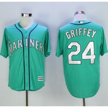 Mariners #24 Ken Griffey Green New Cool Base 2016 Hall Of Fame Patch Stitched MLB Jersey Mariners #24 Ken Griffey Green New Cool Base 2016 Hall Of Fame Patch Stitched MLB Jersey