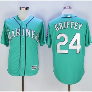 Mariners #24 Ken Griffey Green New Cool Base Stitched MLB Jersey Mariners #24 Ken Griffey Green New Cool Base Stitched MLB Jersey
