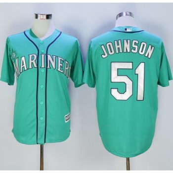 Mariners #51 Randy Johnson Green New Cool Base Stitched MLB Jersey Mariners #51 Randy Johnson Green New Cool Base Stitched MLB Jersey
