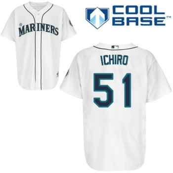 Mariners #51 ichiro Suzuki White Cool Base Stitched MLB Jersey Mariners #51 ichiro Suzuki White Cool Base Stitched MLB Jersey