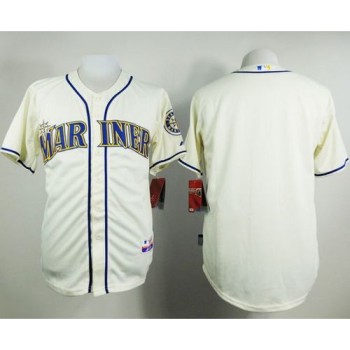 Mariners Blank Cream Alternate Cool Base Stitched MLB Jersey Mariners Blank Cream Alternate Cool Base Stitched MLB Jersey