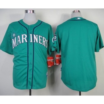Mariners Blank Green Alternate Cool Base Stitched MLB Jersey Mariners Blank Green Alternate Cool Base Stitched MLB Jersey