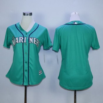 Mariners Blank Green Alternate Women's Stitched MLB Jersey Mariners Blank Green Alternate Women's Stitched MLB Jersey