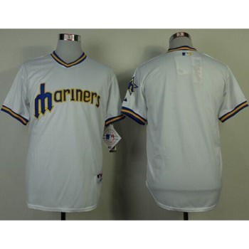 Mariners Blank White 1979 Turn Back The Clock Stitched MLB Jersey Mariners Blank White 1979 Turn Back The Clock Stitched MLB Jersey