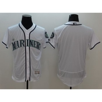 Mariners Blank White Flexbase Authentic Collection Stitched MLB Jersey Mariners Blank White Flexbase Authentic Collection Stitched MLB Jersey