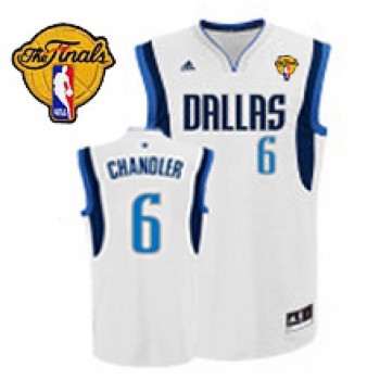 Mavericks 2011 Finals Patch #6 Tyson Chandler Revolution 30 White Stitched NBA Jersey Mavericks 2011 Finals Patch #6 Tyson Chandler Revolution 30 White Stitched NBA Jersey