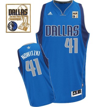 Mavericks Champion Patch #41 Dirk Nowitzki Baby Blue Revolution 30 Stitched Youth NBA Jersey Mavericks Champion Patch #41 Dirk Nowitzki Baby Blue Revolution 30 Stitched Youth NBA Jersey