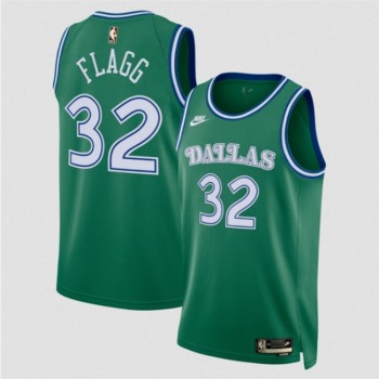 Men's Dallas Mavericks #32 Cooper Flagg Green 2025 Classic Edition Stitched Basketball Jersey