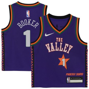 Toddler Phoenix Suns Devin Booker Purple 2024/25 Swingman Player Jersey - City Edition Toddler Phoenix Suns Devin Booker Purple 2024/25 Swingman Player Jersey - City Edition